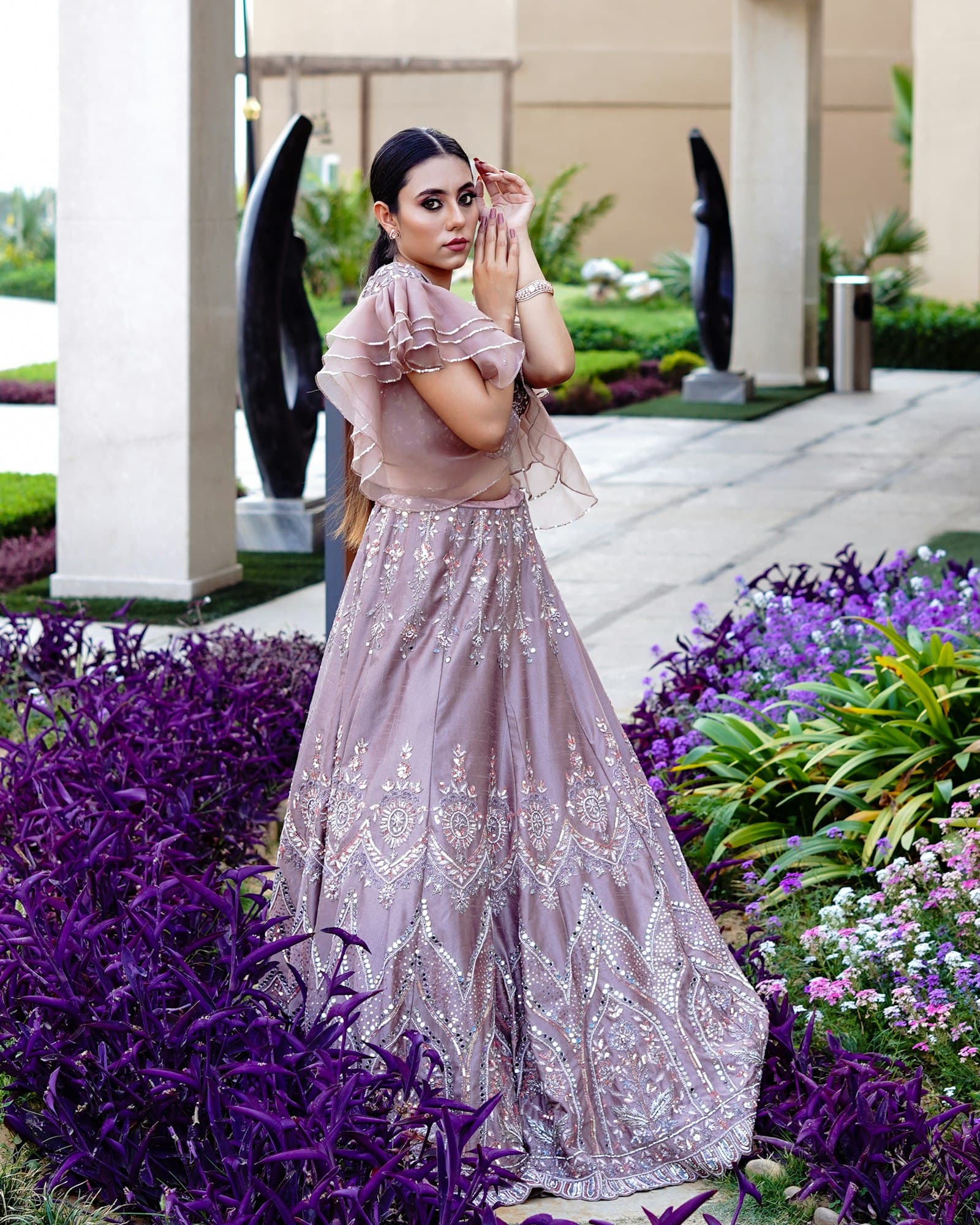 Contemporary designer lehengas at Sehaj Studio Zirakpur